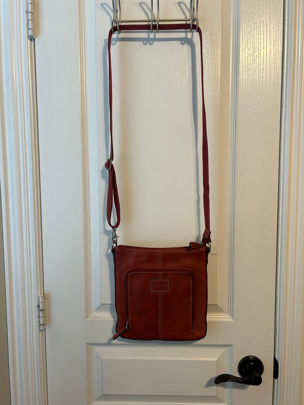 Fossil Vintage Red Crossbody Bag Leather